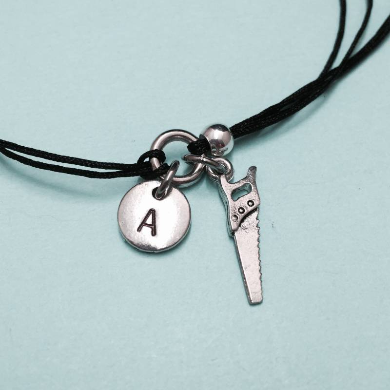 Armband, Bettelarmband, Verstellbare Personalisierte Monogramm Sah von Toodaughters