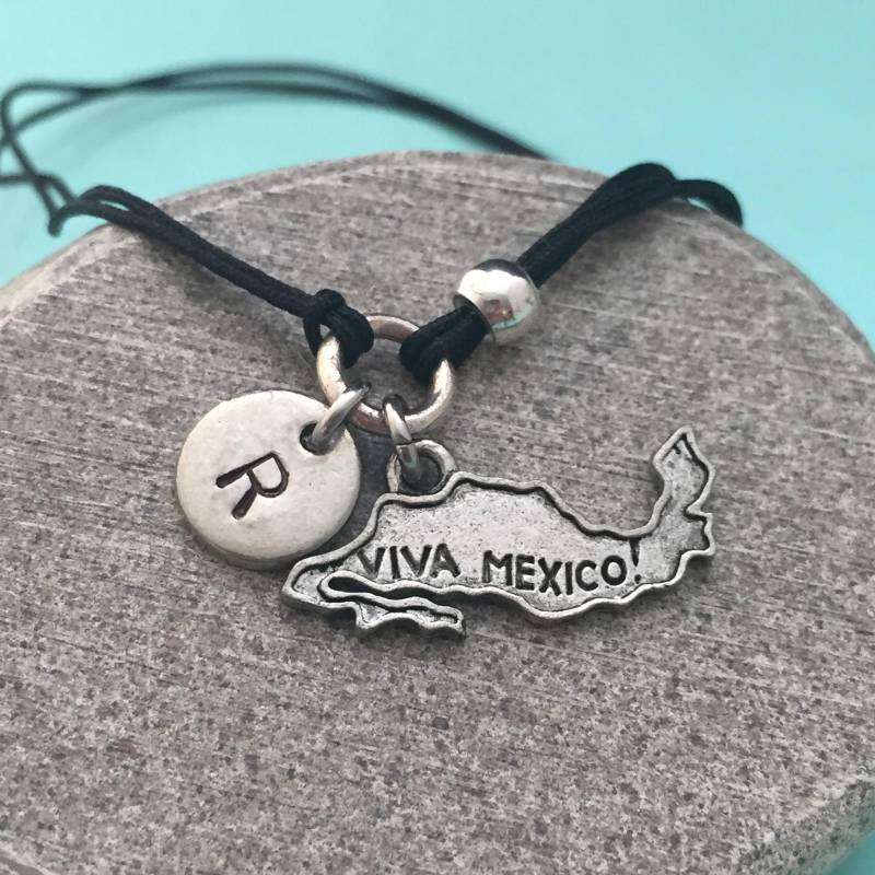 Armband Aus Mexiko, Mexiko Bettelarmband, Verstellbare Armband, Personalisierte Monogramm von Toodaughters