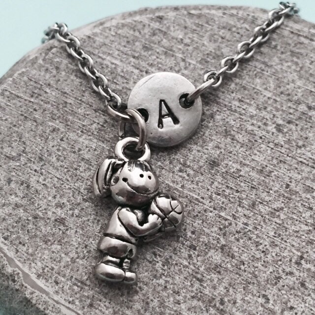 Basketball-Mädchen Bettelarmband, Basketball Charme, Verstellbare Armband, Sport, Personalisierte Erste Monogramm von Toodaughters