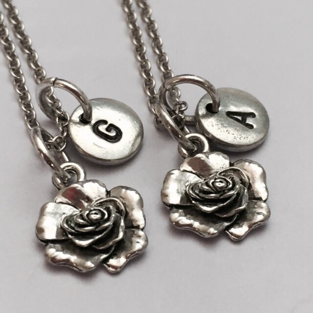 Best Bff Halskette, Schwester Und Freund Halskette Collier, Brautjungfer Rosa Freundschaft, Erste von Toodaughters