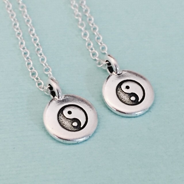 Beste Freund Halskette, Halskette Yin Yang, Yang Charme, Bff Schwester Mutter Tochter, Freunde Schmuck von Toodaughters