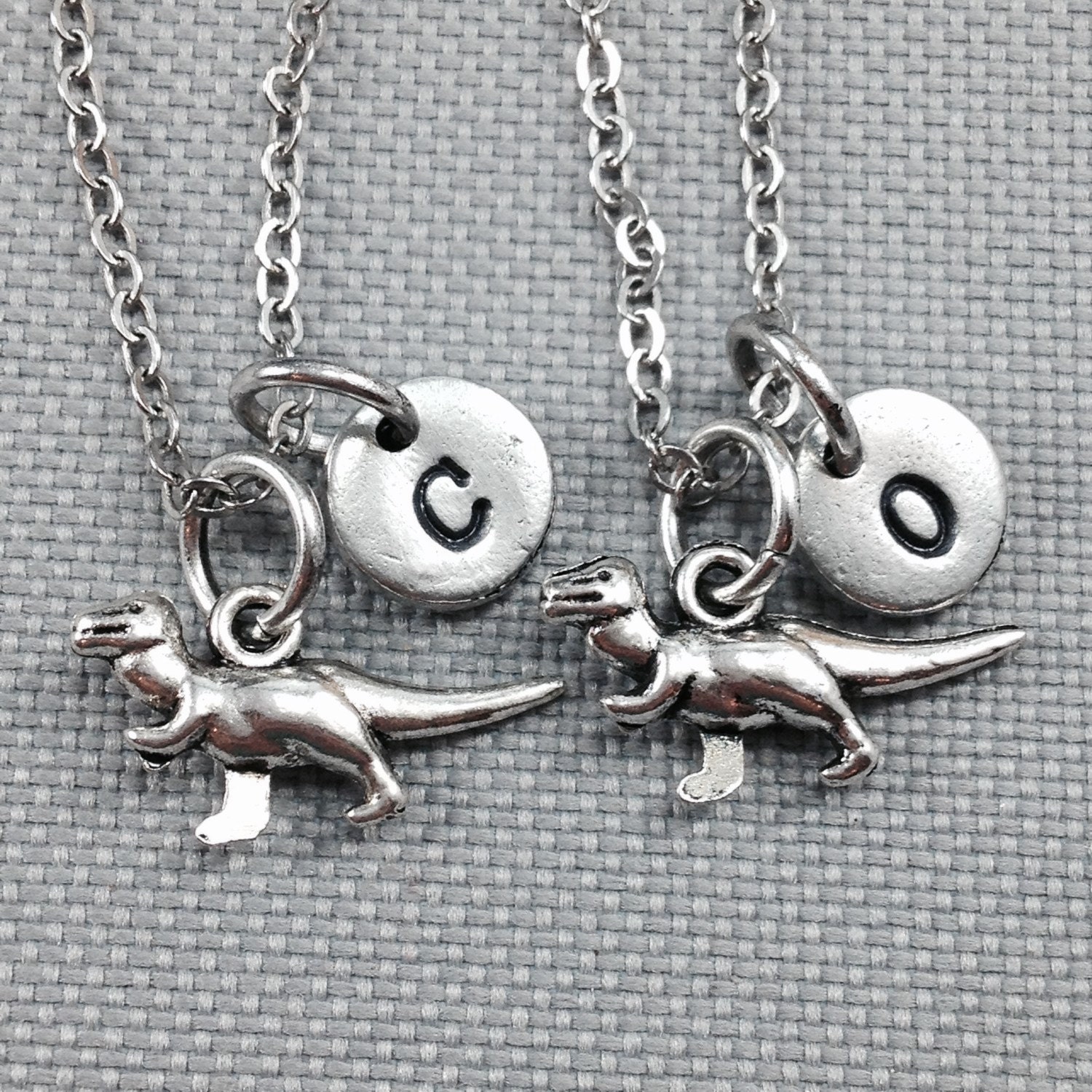 Besten Freund Halskette, Dinosaurier-Collier, Halskette Freundschaft, Bff Dino Personalisierte von Toodaughters