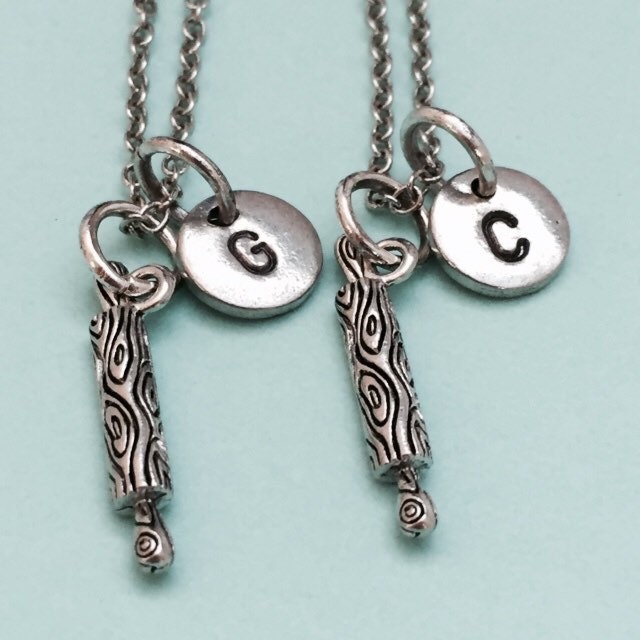 Besten Freund Halskette, Nudelholz Bff Freundschaft Schmuck, Schwester, Freunde, Bäckerei Personalisierte Halskette von Toodaughters