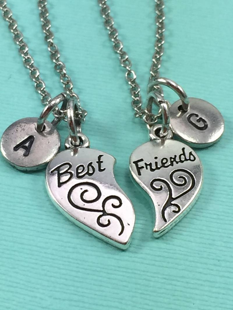 Bester Freund Halskette, Bff Halskette Freundschaft, Personalisierte Collier, Freunde Besten Schmuck, Anfängliche von Toodaughters