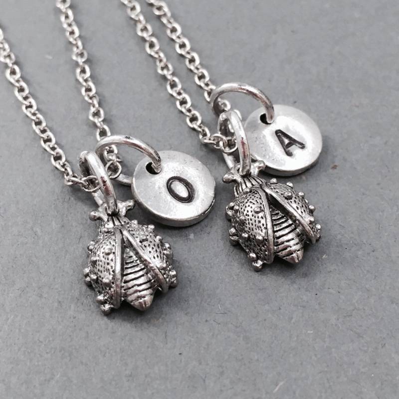 Bester Freund Halskette, Dame Fehler Collier, Insekt Schmuck, Halskette Freunde, Schwester Bff Personalisierte von Toodaughters
