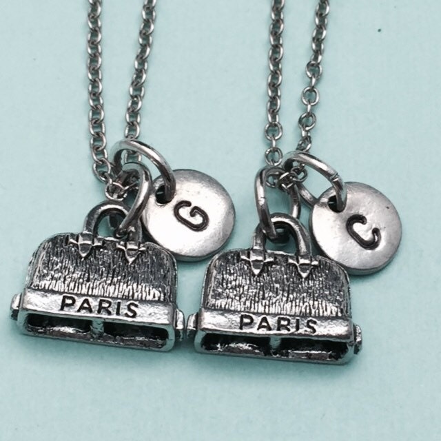 Bester Freund Halskette, Geldbeutel Kette, Zubehör Bff Schwester, Freundschaft Schmuck, Personalisierte, Initial, Monogramm Bester Freund Halskette, Geldbeutel Kette, Zubehör Bff Schwester, Freundschaft Schmuck, Personalisierte, Initial, Monogramm von Toodaughters