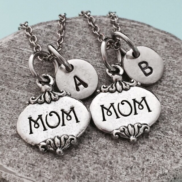 Bester Freund Halskette, Halskette Mutter, Familie Bff Schwester, Freundschaft Schmuck, Personalisierte Initial, Monogramm von Toodaughters