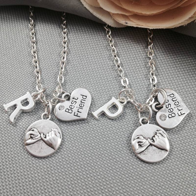 Bester Freund Halskette, Pinky Versprechen, Erste Bff Personalisierte Halskette Freundschaft, Versprechen von Toodaughters