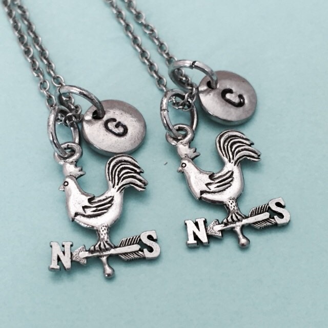 Bester Freund Halskette, Schwester Wetterfahne Bff Freundschaft Schmuck Freunde, Personalisierte, Ursprünglichen Charme von Toodaughters