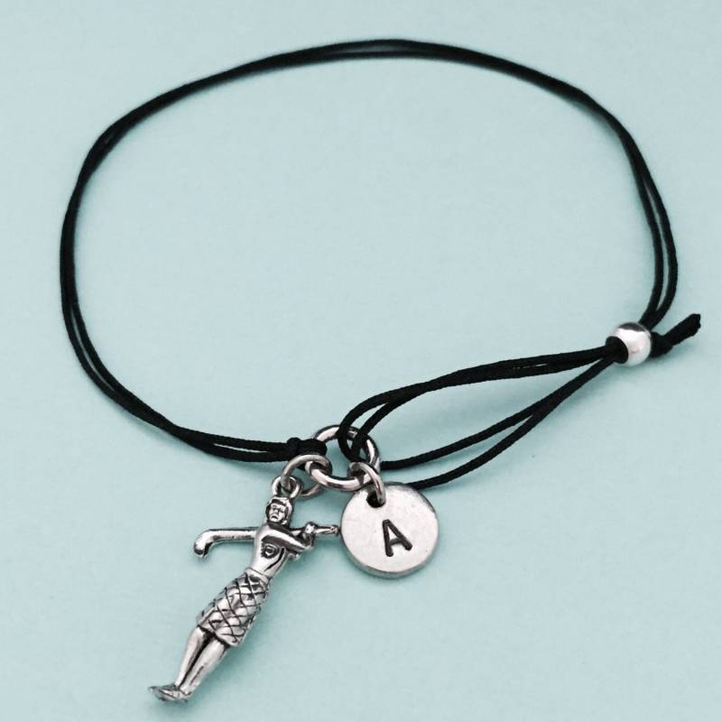 Frau Golfer Schnur Armband, Bettelarmband, Verstellbare Personalisierte, Initial, Monogramm von Toodaughters