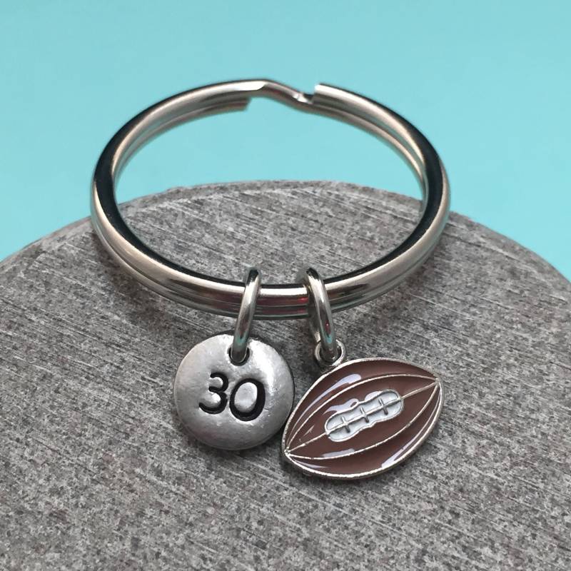 Fußball-Schlüsselanhänger, Fußball-Charme, Sport-Schlüsselanhänger, Personalisierte Schlüsselanhänger, Erste Ursprünglichen Charme von Toodaughters