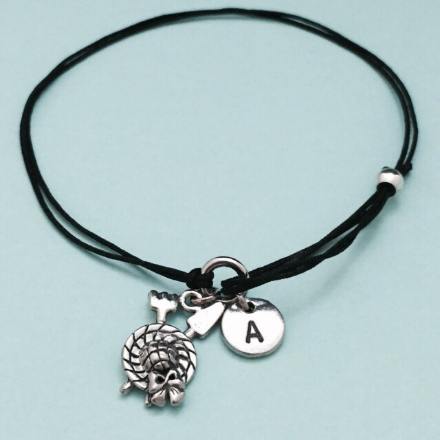 Gärtner Schnur Armband, Bettelarmband Gärtner, Verstellbare Bettelarmband, Personalisierte Erste Monogramm von Toodaughters
