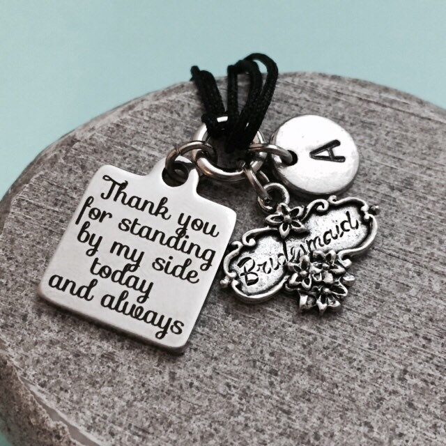 Hochzeit-Kordel-Armband, Hochzeit Bettelarmband, Verstellbare Armband, Personalisierte Erste Monogramm von Toodaughters