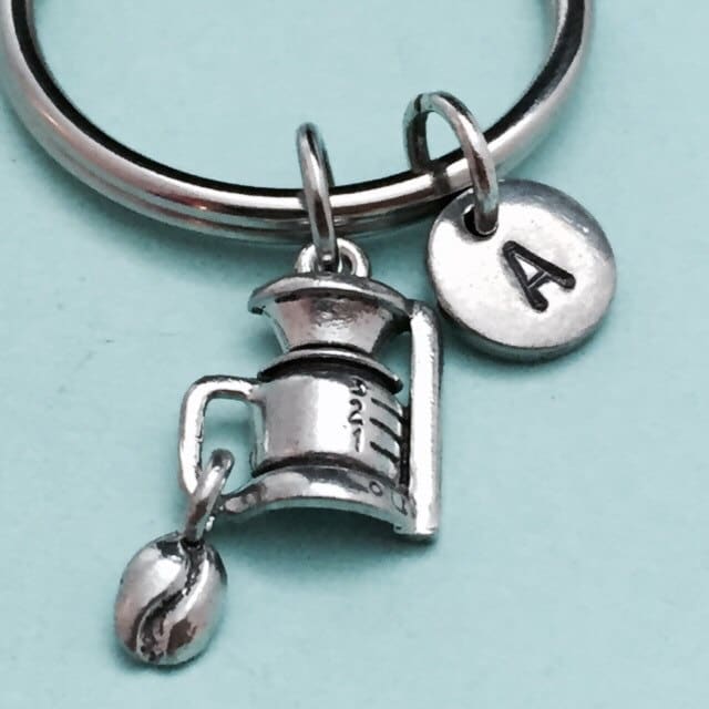 Kaffee Pott Schlüsselbund, Topf Charme, Gerät Personalisierte Schlüsselanhänger, Erste Ursprünglichen Angepasst, Monogramm von Toodaughters