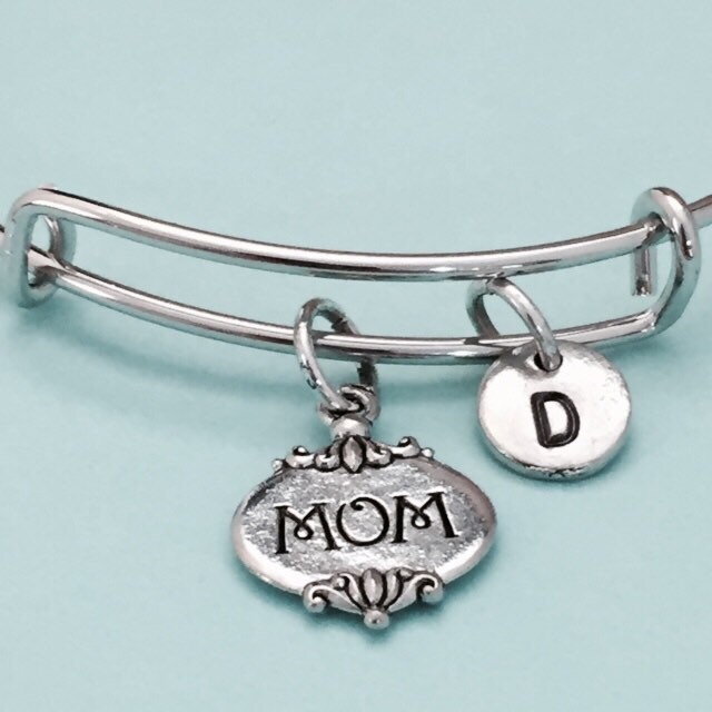 Mama-Armreif, Mama Bettelarmband, Erweiterbar Armreif, Charm Personalisiertes Armband, Anfängliche Monogramm von Toodaughters