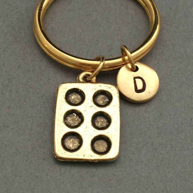 Muffin Pan Muffinwanne Charme, Kochen Schlüsselanhänger, Personalisierte Erste Ursprünglichen Angepasst, Monogramm von Toodaughters