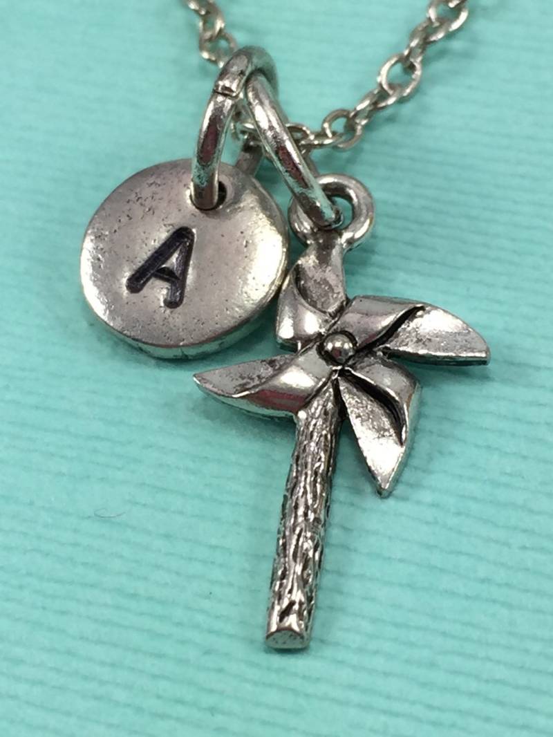 Nadelrad-Halskette, Personalisierte Halskette, Ursprünglichen Charm Tochter Collier, Freund Nadelrad-Schmuck von Toodaughters