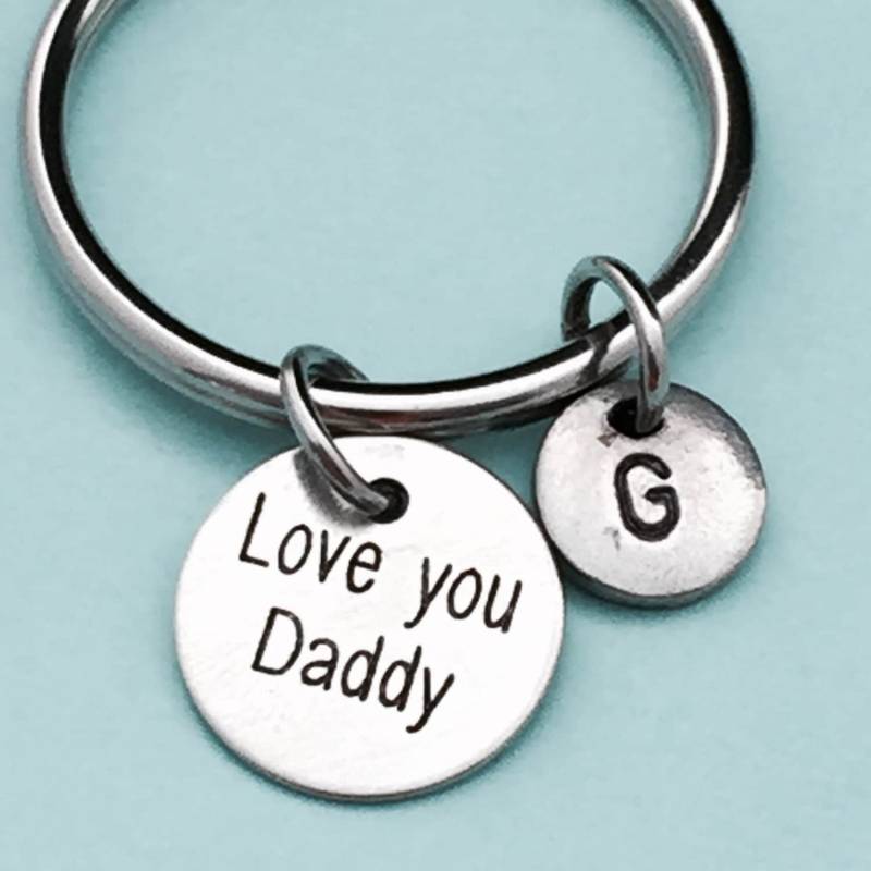Papa-Schlüsselanhänger, Papa Charme, Vatertag Schlüsselanhänger, Personalisierte Erste Individuelle Monogramm von Toodaughters