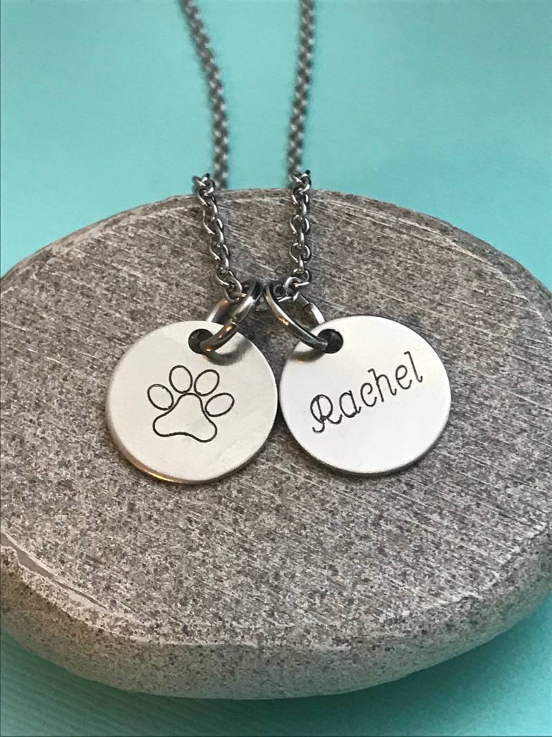 Pfotenabdruck Kette, Pfotenabdruck, Haustier von Toodaughters