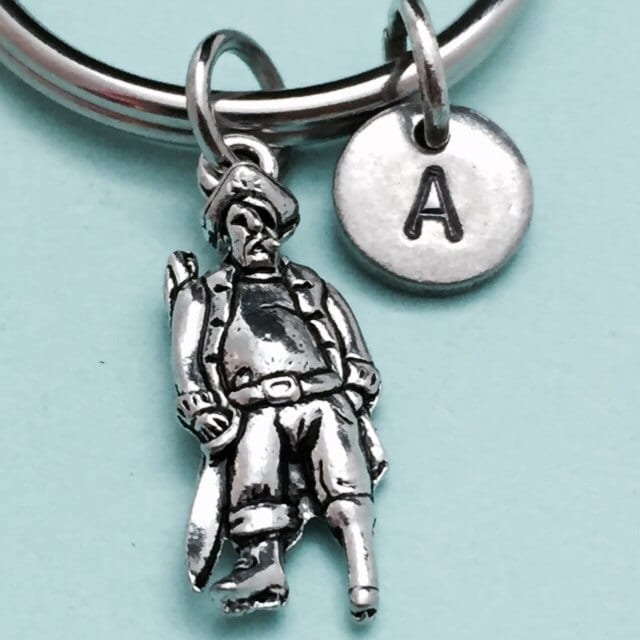 Pirat Piraten Charme, Person Schlüsselbund, Personalisierte Schlüsselanhänger, Erste Ursprünglichen Angepasst, Monogramm von Toodaughters