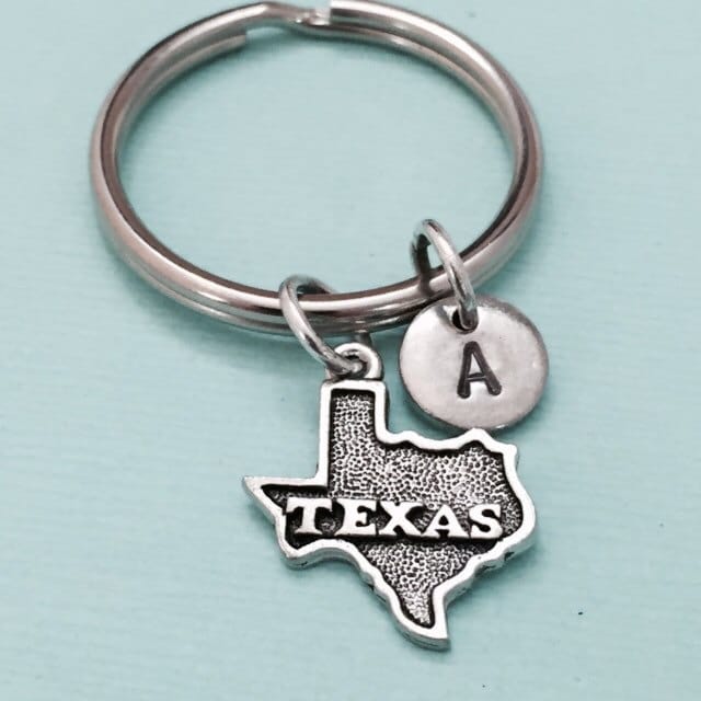 Texas Schlüsselbund, Charme, Staatliche Personalisierte Schlüsselanhänger, Erste Ursprünglichen Individuelle Monogramm von Toodaughters