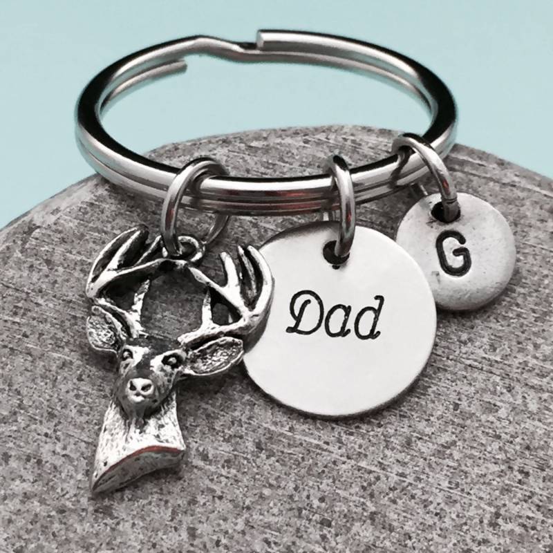 Vatertag-Schlüsselanhänger, Vatertag Charme, Urlaub Schlüsselanhänger, Personalisierte Erste Individuelle Monogramm von Toodaughters