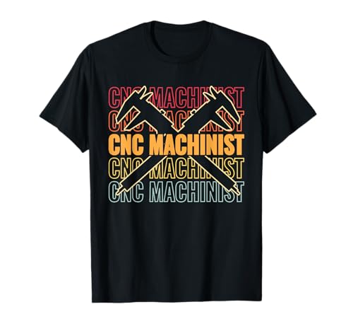 Maschinenbediener Vintage Herren CNC-Maschinen CNC-Bearbeitung T-Shirt Maschinenbediener Vintage Herren CNC-Maschinen CNC-Bearbeitung T-Shirt von Tool Machine Operator machine tools CNC Machinist