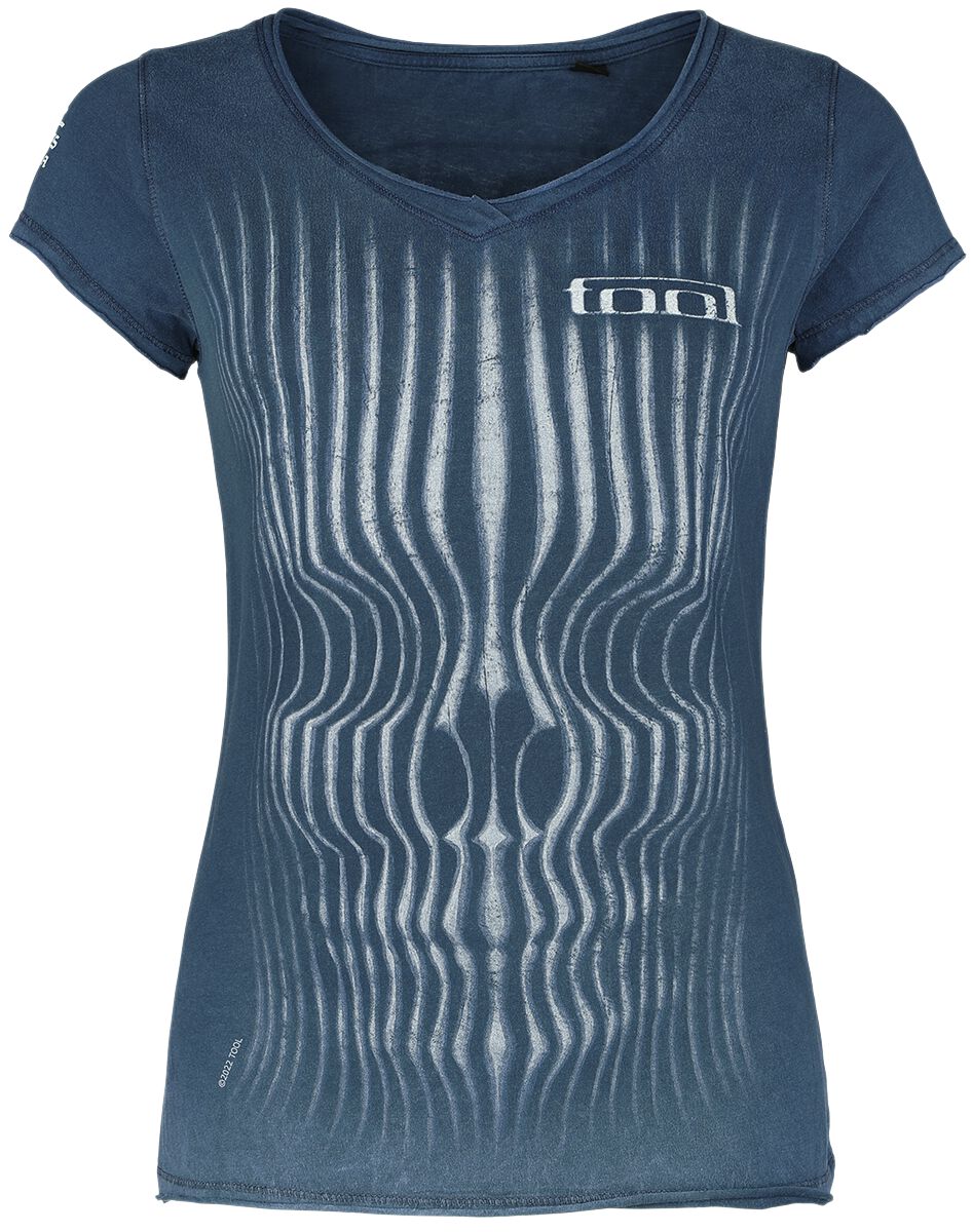 Tool Grid Skull T-Shirt blau in L von Tool