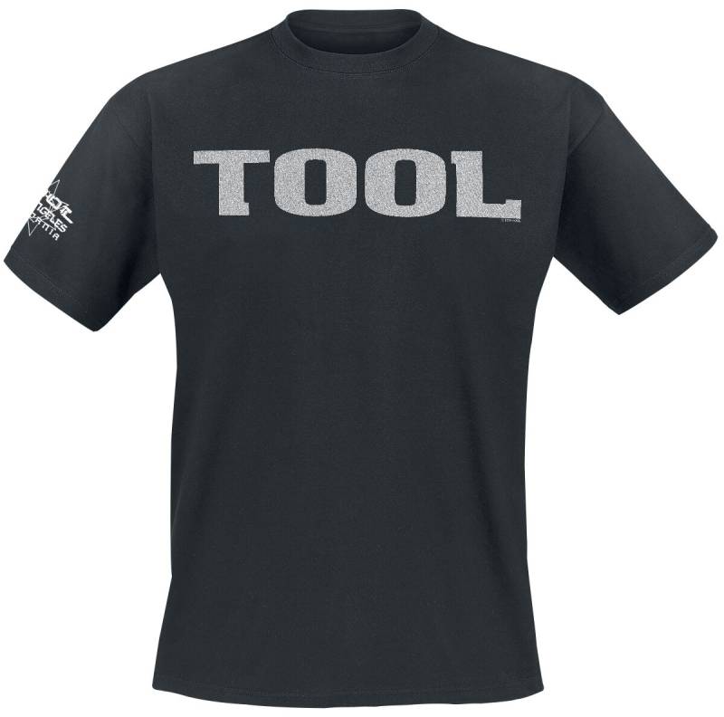 Tool Metallic silver Logo T-Shirt schwarz in XL von Tool