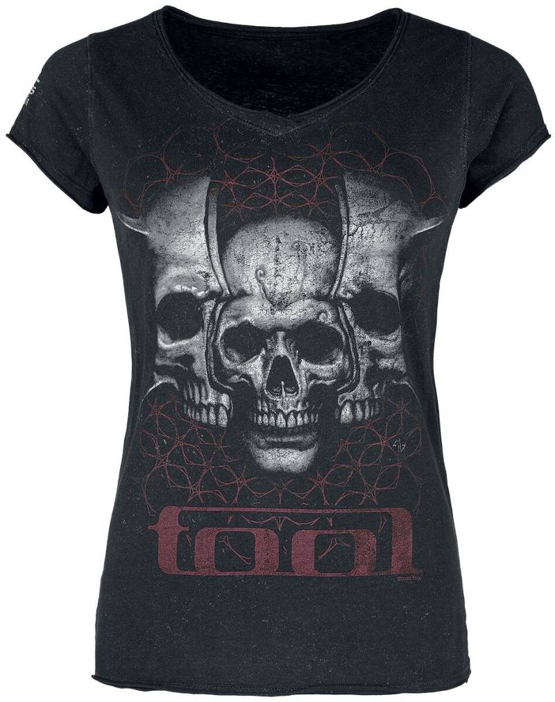 Tool Skull Spikes T-Shirt schwarz in XXL von Tool