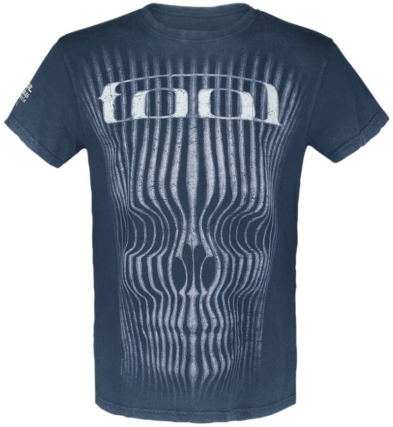 Tool T-Shirt - Grid Skull - S bis 3XL - für Männer - Größe M - blau  - Lizenziertes Merchandise! von Tool