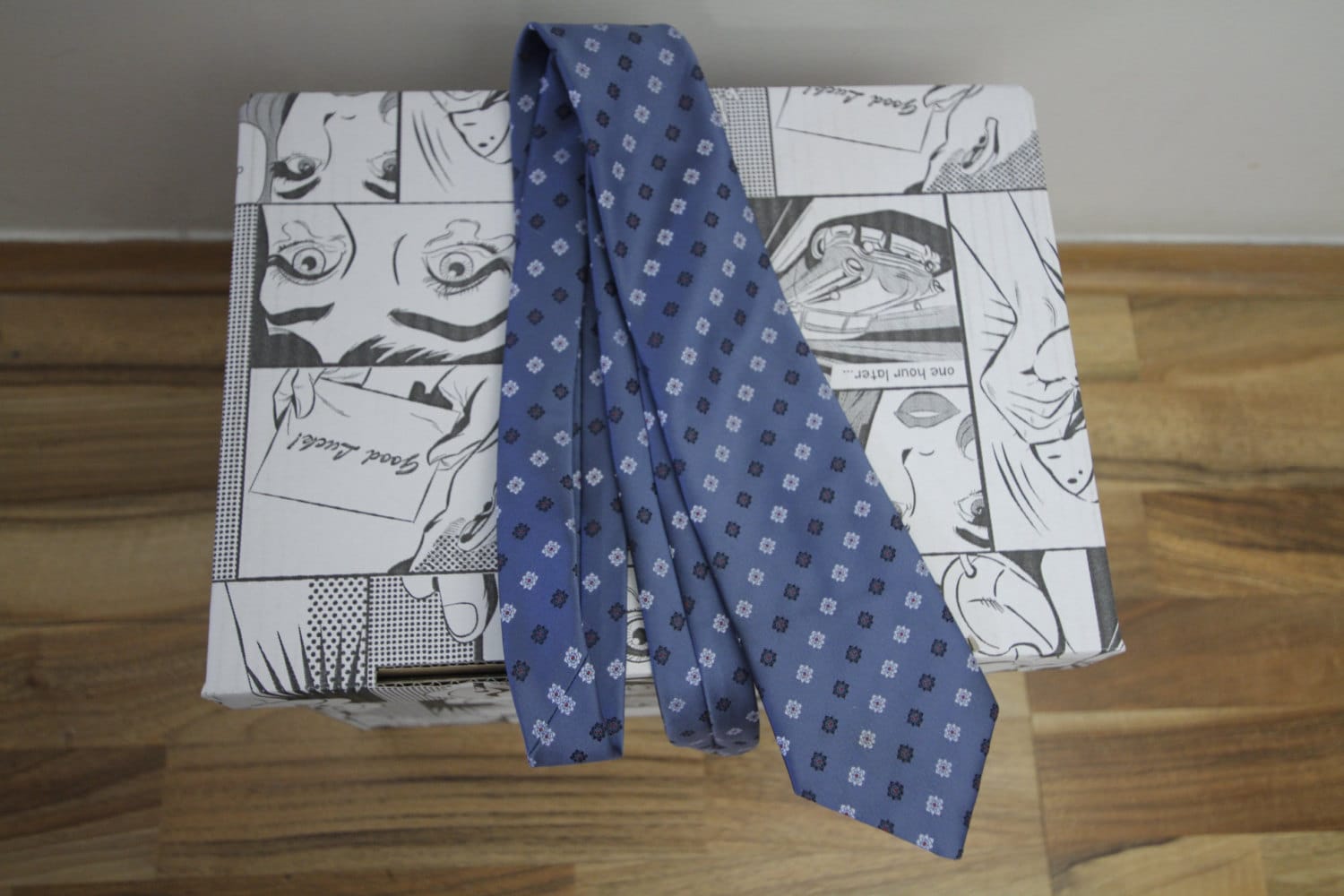 Echte Vintage Tie Grau Blau Graublau von ToooMuchVintage