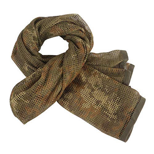 ToopMount Scharfschützenschleier Tactical Scrim Net Desert Xima Schal 70,9X35,5 Zoll Polyester Tactical Sniper Face Cover Military Mesh Schal (Italian Camouflage) von ToopMount