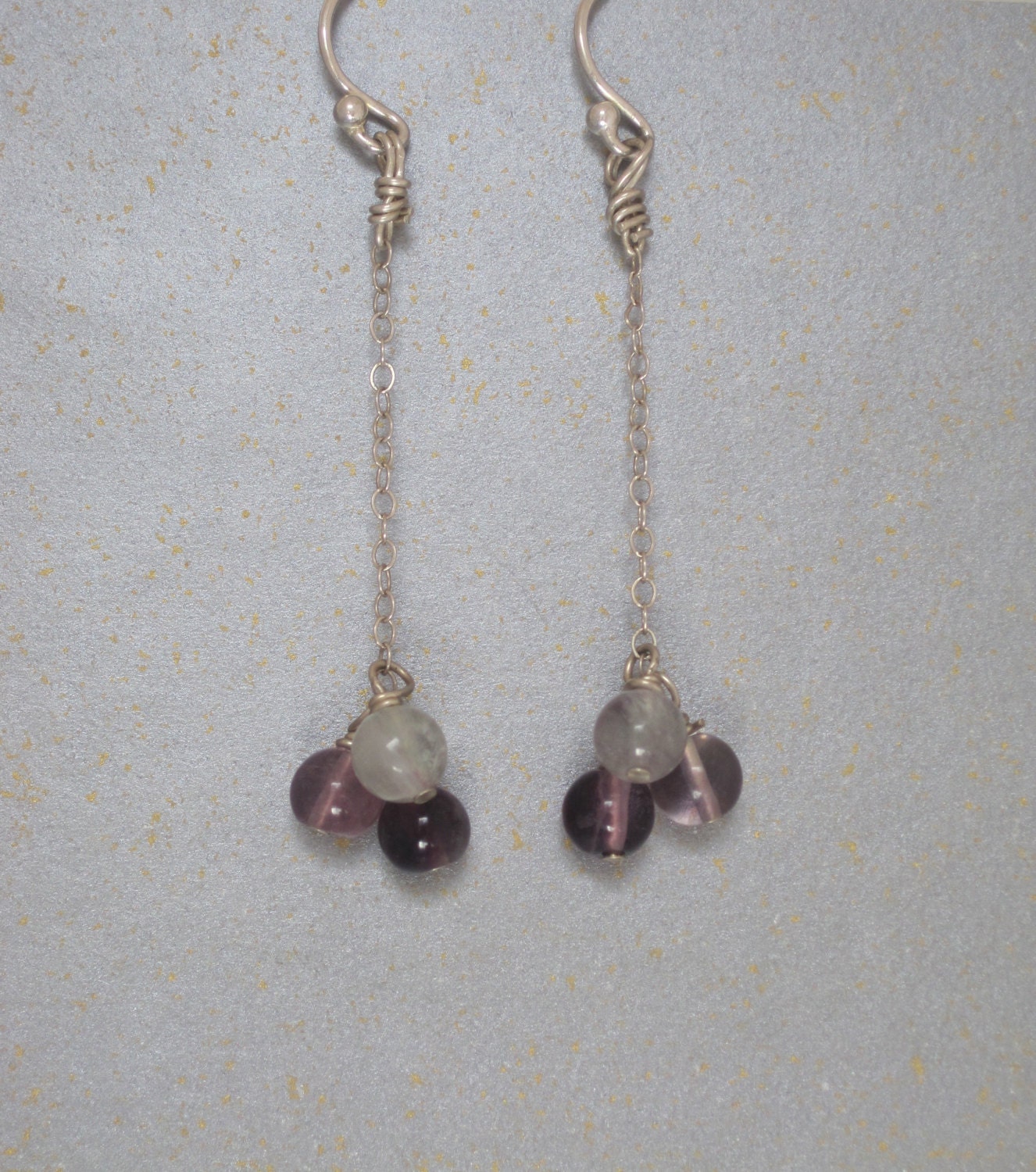 sterling Silber & Fluorit Ohrringe - Klein sterling Silber & Fluorit Ohrringe - Klein von ToorockDesigns