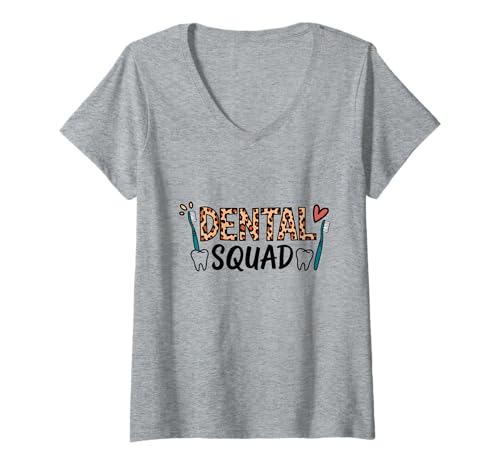 Damen Lustiges Tierdruck-Design T-Shirt mit V-Ausschnitt Damen Lustiges Tierdruck-Design T-Shirt mit V-Ausschnitt von ToothCare Trends