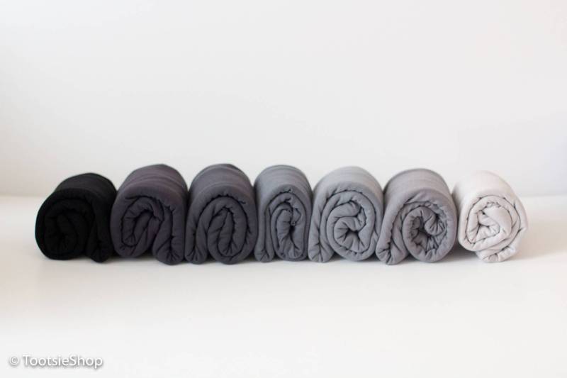 110+ Farben Jersey Strick Wrap, Newborn Photo Session Prop, Schwarzer Stretch Anthrazit Grauer Silber Wrap von TootsieShop