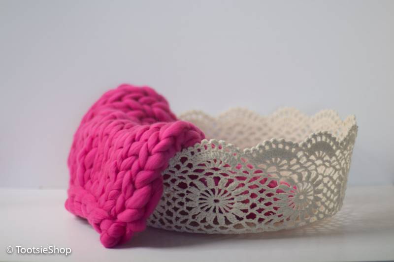 Dunkelrosa Stricken Stoß Decke, Foto-Prop Gestrickte Babydecke Schicht, Prop-Decke, Korb Füllstoff Fotografie Requisiten von TootsieShop