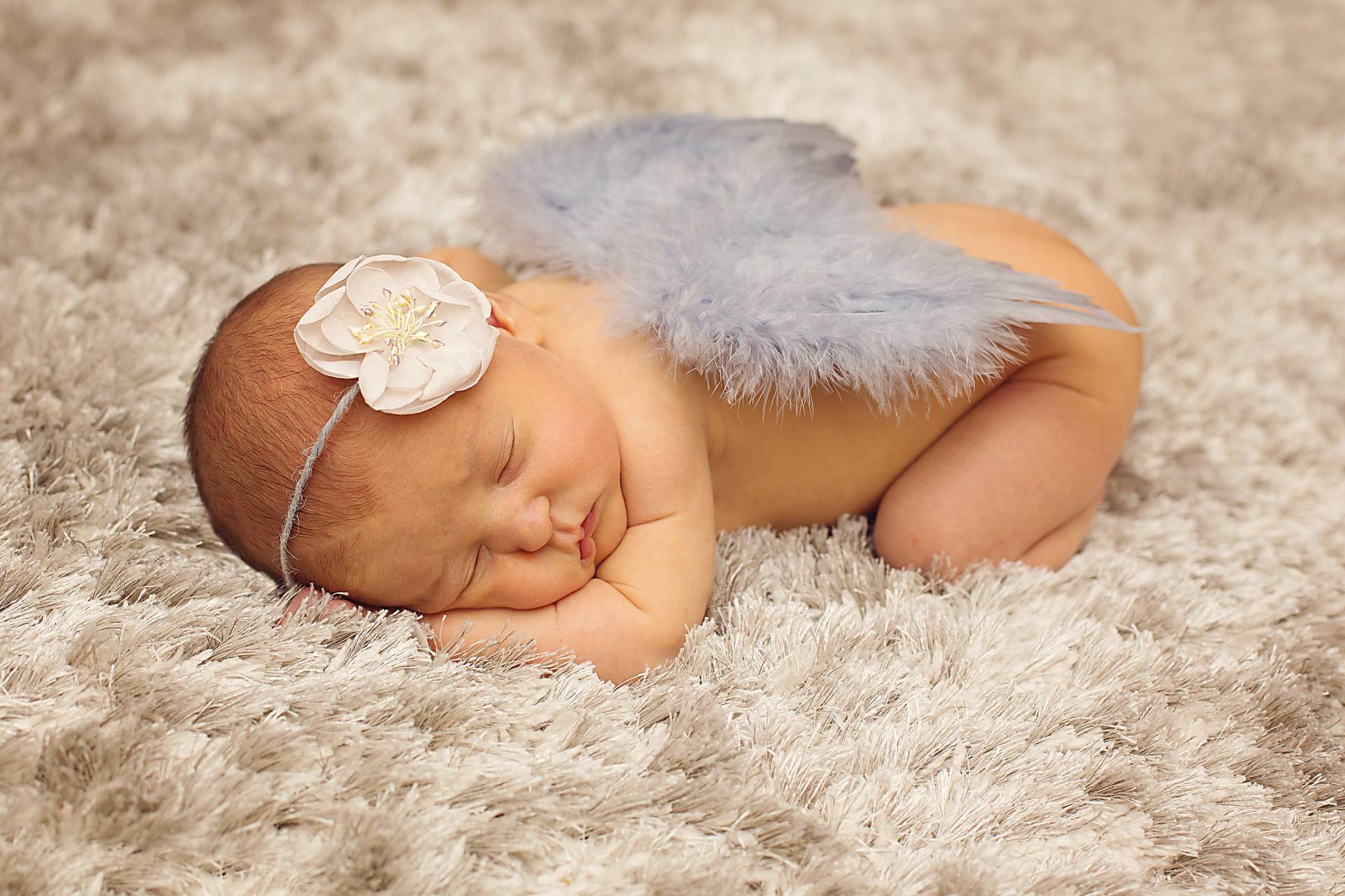 Graue Neugeborene Federflügel Und Blume Raffhalter, Engel Flügel Set, Neugeborenen Fotografie Requisite, Babyflügel, Hellgrau Baby Foto Set von TootsieShop