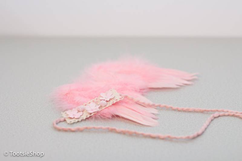 Neugeborenen Feder Flügel Und Stirnband Set Rosa, Engel Flügel, Fotografie Prop, Baby Rosa Blumen Schmetterling von TootsieShop