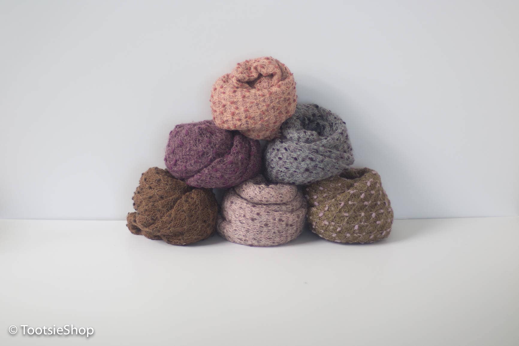 Popcorn Stretch Strick-Wrap, Strick-Layer, Dotty Wrap, Layer, Pompom Neugeborene Strick Baby Wrap von TootsieShop