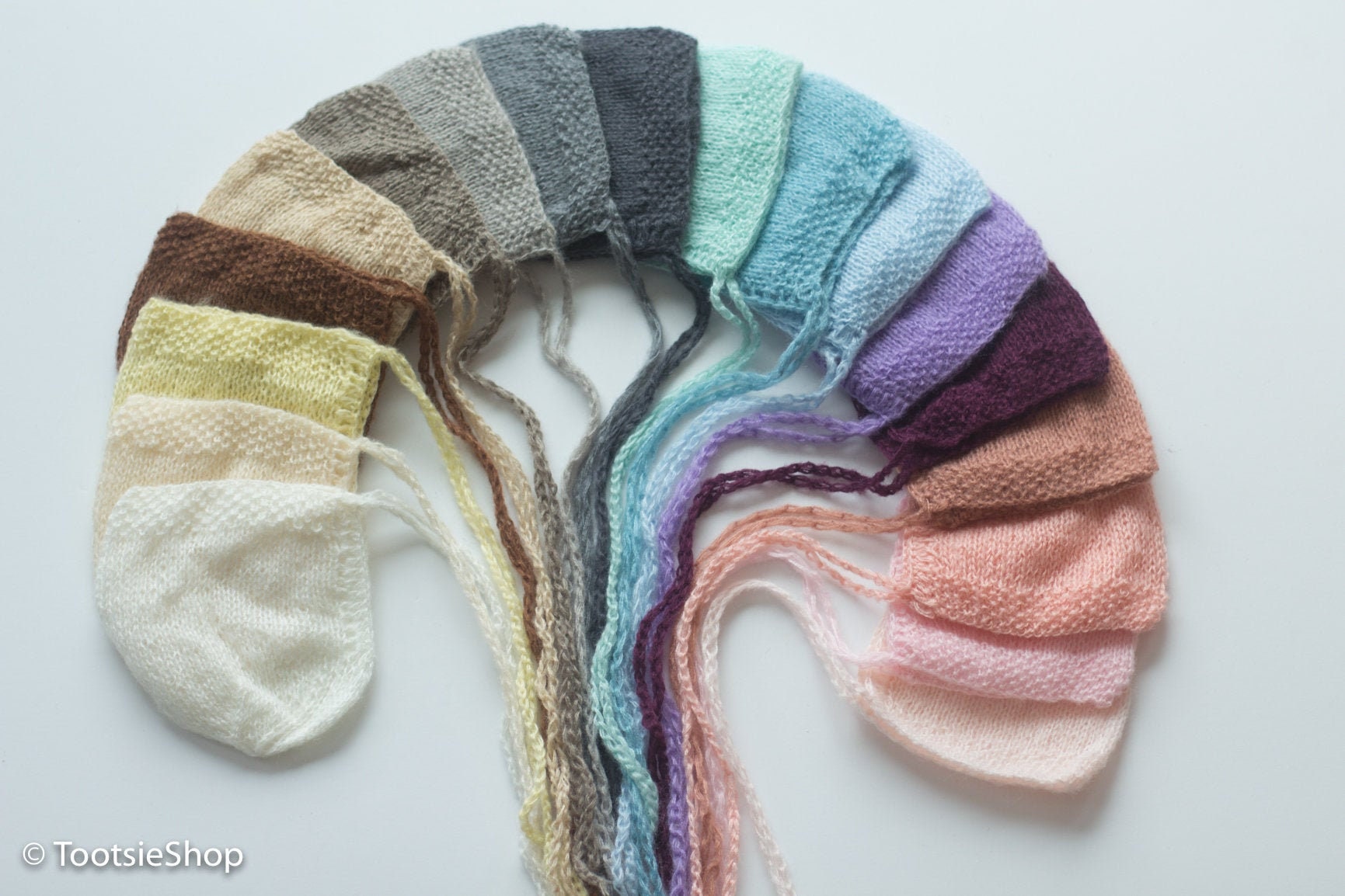 Strickmütze, Neugeborenen Fotografie Requisite Mütze, Mohair Strick Foto Mütze von TootsieShop