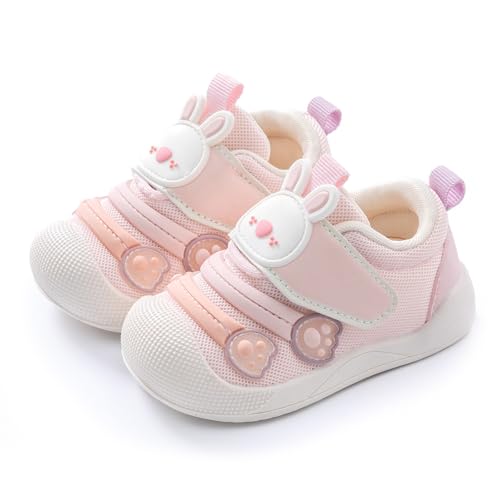 TootyTots Baby Lauflernschuhe Jungen Mädchen rutschfeste Gummisohle Atmungsaktiv Weiche Sohle Breite Zehenkammer Einfach anziehen für Kleinkinder Indoor und Outdoor von TootyTots