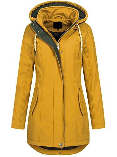 Top Fuel Fashion Damen Softshelljacke Kurzmantel Ivana gelb (golden-yellow) L von Top Fuel Fashion