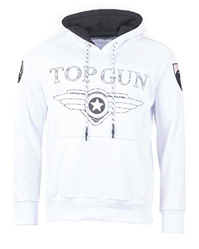 Top Gun Herren Hoodie Defend Tg20193010 White,XXL von Top Gun