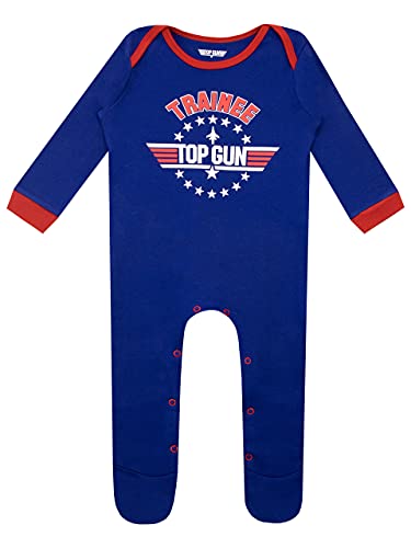 Top Gun Baby Jungen Schlafstrampler Blau 74 von Top Gun