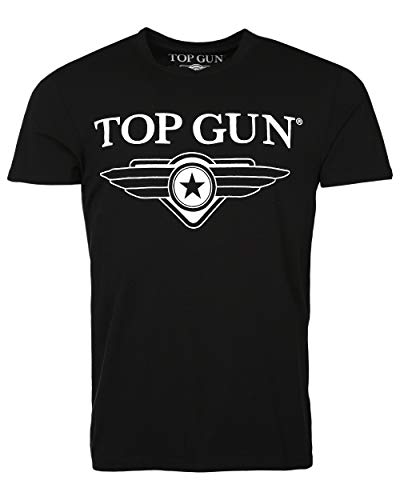 Top Gun Herren T-Shirt Cloudy Tg20191006 Black,L von Top Gun