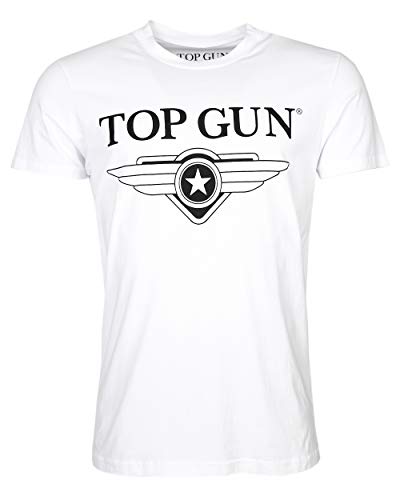 Top Gun Herren T-Shirt Cloudy Tg20191006 White,XXL von Top Gun