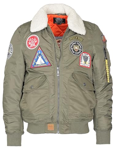 Top Gun Herren Bomberjacke Tg23003 Olive,XL von Top Gun