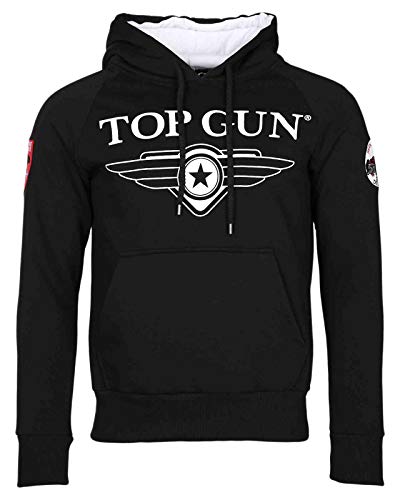 Top Gun Herren Hoodie Defender Tg20191012 Black,XL von Top Gun