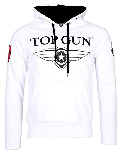 Top Gun Herren Hoodie Defender Tg20191012 White,XXL von Top Gun